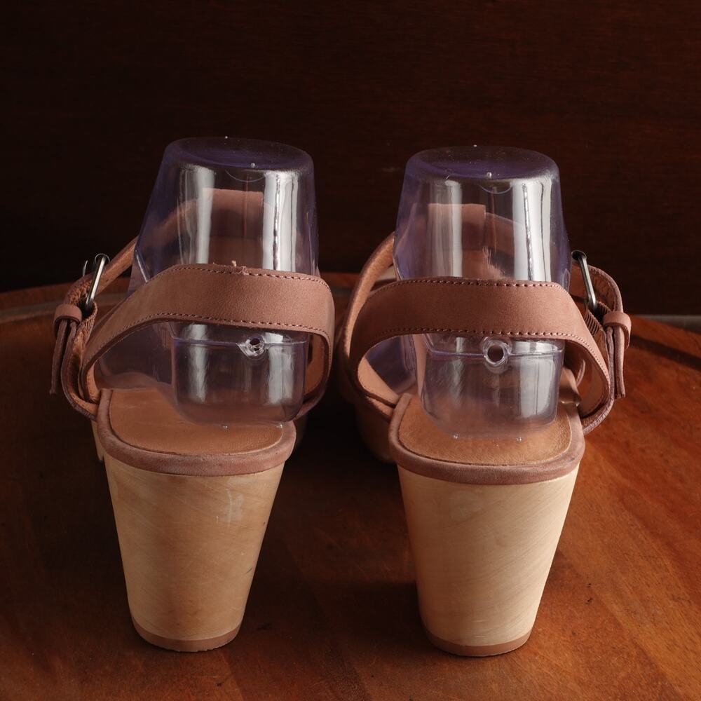 Madewell Sandals Womens Size 10 Blush Pink The Fisherman Clog Leather Boho Shoes - Picture 7 of 15